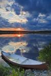 Photo: Canoe Sunset St Mary's River Sherbrooke Nova Scotia