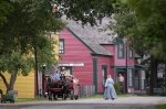 Photo: Historic Horse Drawn Wagon Wharf Road Sherbrooke Village