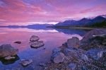 Photo: Pristine Kluane Lake Sunset Yukon