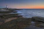 Photo: Picturesque Sunset Peggys Cove Lighthouse Nova Scotia
