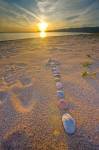 Photo: Rock Arrow Sunset Agawa Bay Lake Superior