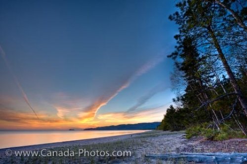 Photo: Agawa Bay Lake Superior Sunset