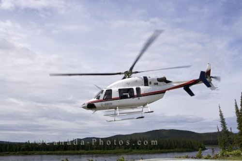 Photo: Helicopter Lift Off Rifflin Hitch Lodge