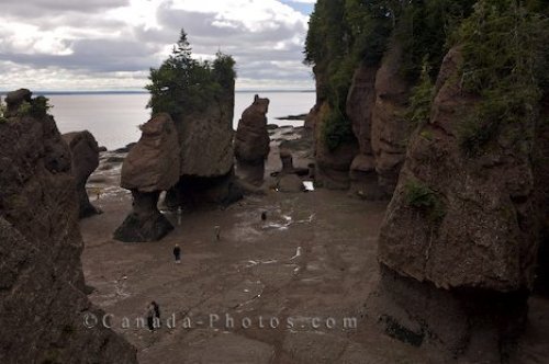 Photo: Hopewell Rocks Tourist Attraction Fundy Coastal Drive New Brunswick