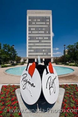 Photo: Regina City Hall Sign Queen Elizabeth II Court Saskatchewan