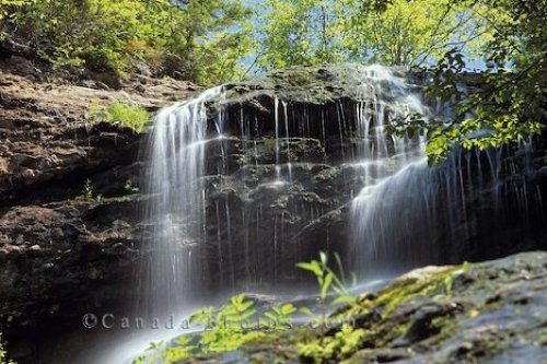 Photo: Rock Waterfall Nova Scotia