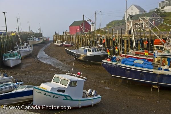 Photo: Fishing Boats Halls Harbour Nova Scotia