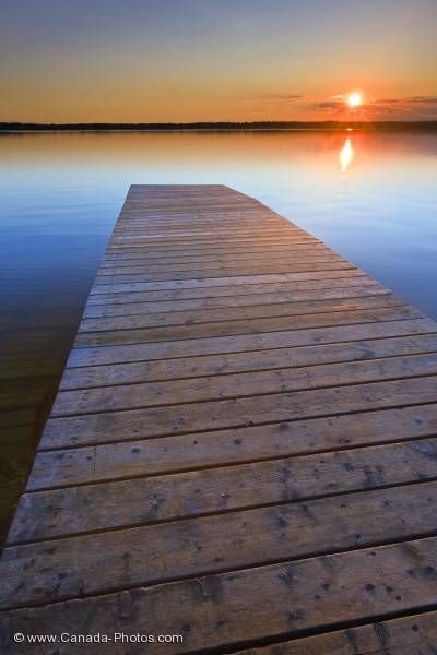 Photo: Lake Audy Sunset Riding Mountain NP