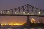 Photo: La Ronde Amusement Park Jacques Cartier Bridge Montreal