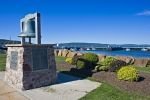 Photo: Bell Monument Bay Of Fundy Nova Scotia