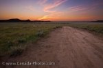 Photo: Big Muddy Badlands Farmland Road Sunset Southern Saskatchewan