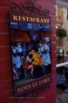 Photo: Cafe Restaurant Sign Quartier Petite Champlain Quebec