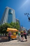 Photo: Canwest Global Place Hot Dog Stand Winnipeg City Manitoba