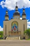 Photo: Cathedral Facade Holy Trinity Ukrainian Orthodox Metropolitan Cathedral Winnipeg