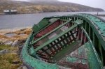 Photo: Old Fishing Boat Battle Harbour Southern Labrador