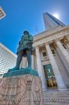 Photo: Cenotaph War Monument Bank Of Montreal Winnipeg Square Manitoba