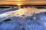 Photo: Churchill Manitoba Winter Sunset