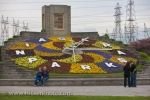 Photo: Colorful Spring Floral Clock Niagara Parks Queenston Ontario