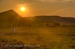 Photo: Farmland Sunset Scenery Big Muddy Badlands Southern Saskatchewan