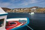 Photo of fishing boat in the St Lunaire-Griquet Harbour, St Lunaire-Griquet, Viking Trail, Highway 436 enroute to L'Anse aux Meadows, Great Northern Peninsula, Northern Peninsula, Newfoundland, Canada.