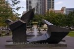 Photo: Fountain Sculpture Square Victoria Montreal