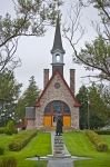 Photo: Historic Memorial Church Bay Of Fundy Nova Scotia