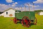 Photo: Wagon Stables Fort Walsh National Historic Site