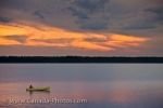 Photo: Lake Audy Canoeing Sunset Scenery Manitoba Canada