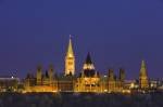 Photo: Parliament Hill Dusk Lighting Ottawa City Ontario Canada