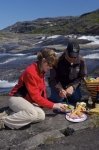 Photo: Picnic Couple Waterfall Scenery Southern Labrador