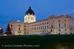 Photo: Saskatchewan Legislative Building Regina Evening