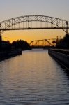 Photo: Sault Ste Marie Sunset Bridges Soo Locks Ontario Canada