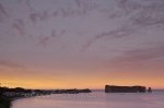 Photo: Soft Sunset Colors Perce Rock Gaspesie Peninsula Quebec