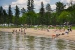 Photo: Summer Beach Tourists Wasagaming Manitoba Canada