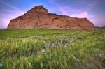 Photo: Sunset Scenic Castle Butte Big Muddy Badlands Saskatchewan