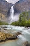 A waterfall which free-falls 254 metres but is measured at 384 metres at it's highest point, the Takakkaw Falls are located in Yoho National Park, British Columbia, Canada and are a major attraction in the national park.