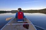 Photo: Woman Canoeing Algonquin Provincial Park