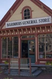 A building delicately adorned in downtown Saint John, New Brunswick is Barbours General Store where you can find a variety of items.