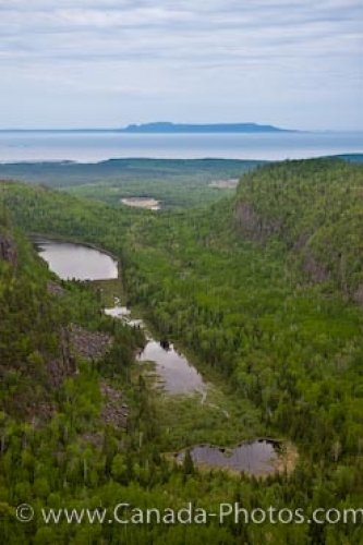 Photo: Aerial Of Canyon Near Thunder Bay