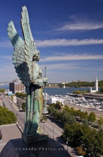 Photo: Chapel Angel Statue Notre Dame De Bon Secours Montreal