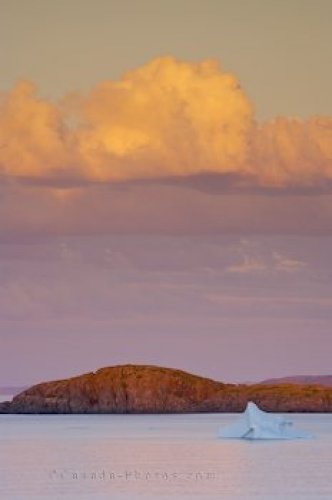 Photo: Coastal Iceberg Sunset Photo Newfoundland Labrador