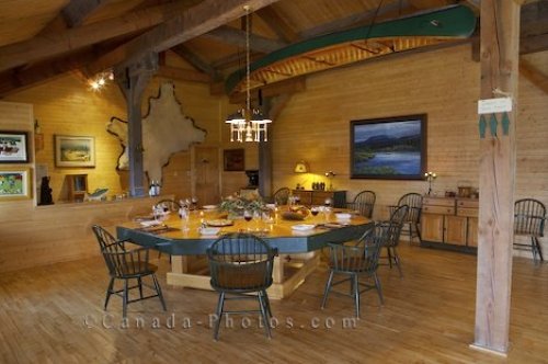 Photo: Dining Room Table Labrador Fishing Lodge