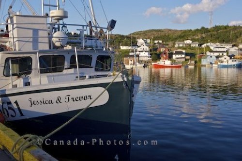 Photo: Fishing Boats Fleur De Lys Harbour Dorset Trail Newfoundland