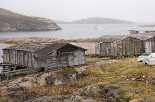 Photo: Fishing Shacks Battle Harbour Labrador
