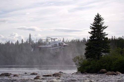 Photo: Helicopter White Bear River Falls Southern Labrador