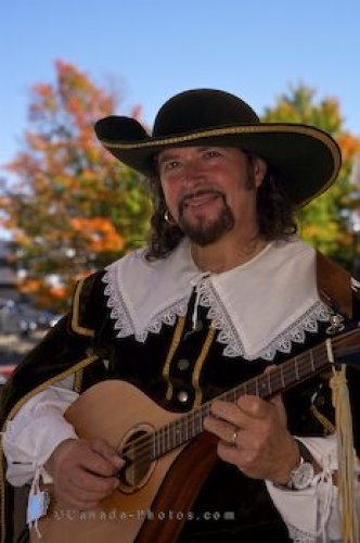 Photo: Mandolin Player Quartier Petite Champlain Old Quebec