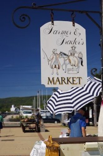 Photo: Market Sign Annapolis Royal Bay Of Fundy Nova Scotia