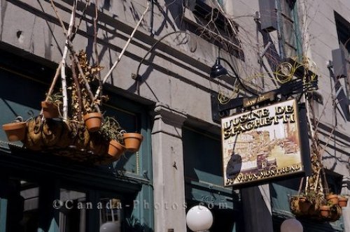 Photo: Old Montreal Restaurant Sign Quebec