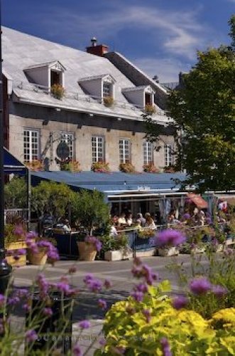 Photo: Outdoor Restaurants Place Jacques Cartier Quebec