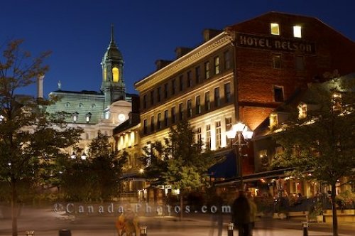 Photo: Place Jacques Cartier Buildings Night